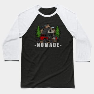 Nomade Jeep Wrangler - Red Baseball T-Shirt